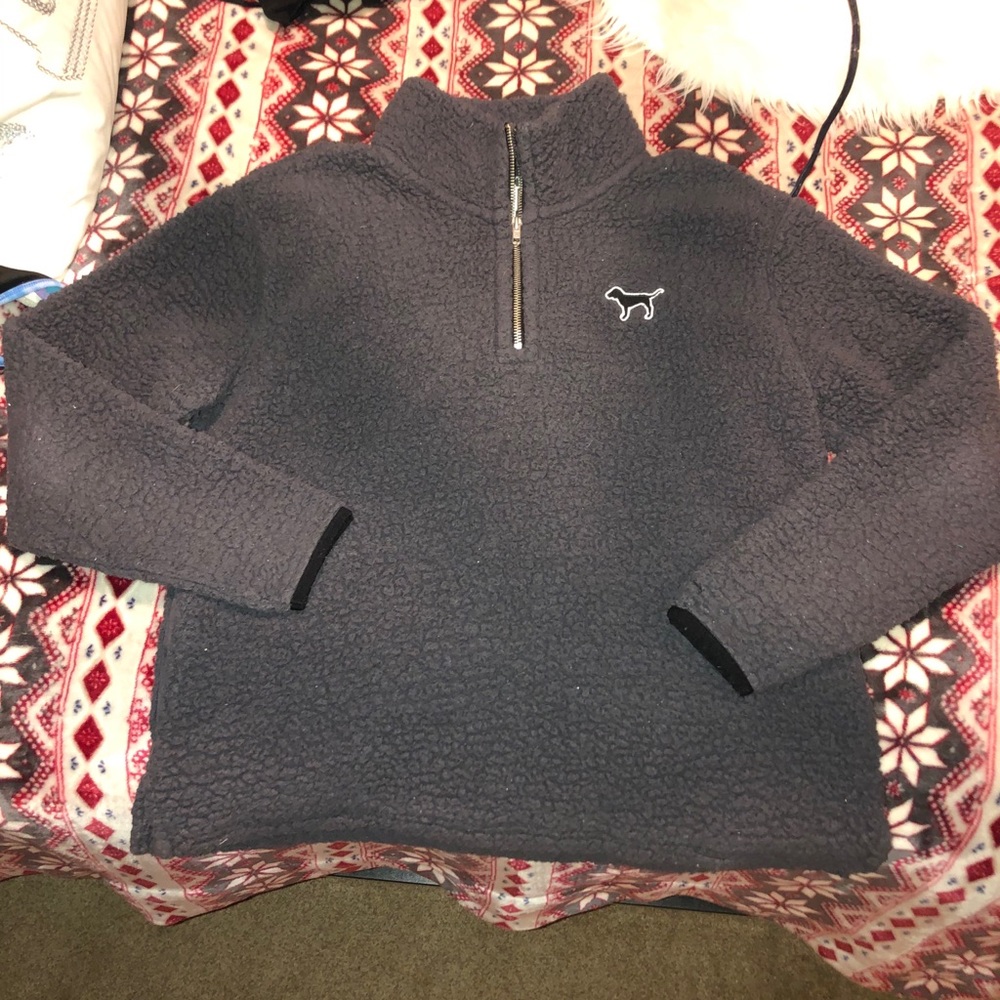 victoria secret pink sherpa jacket